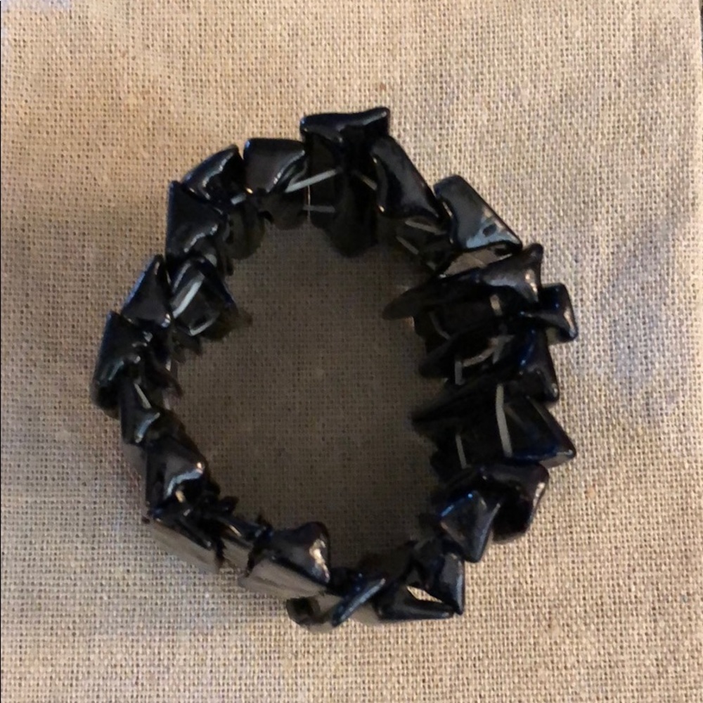 Black Stretchy Bracelet - Picture 2 of 6